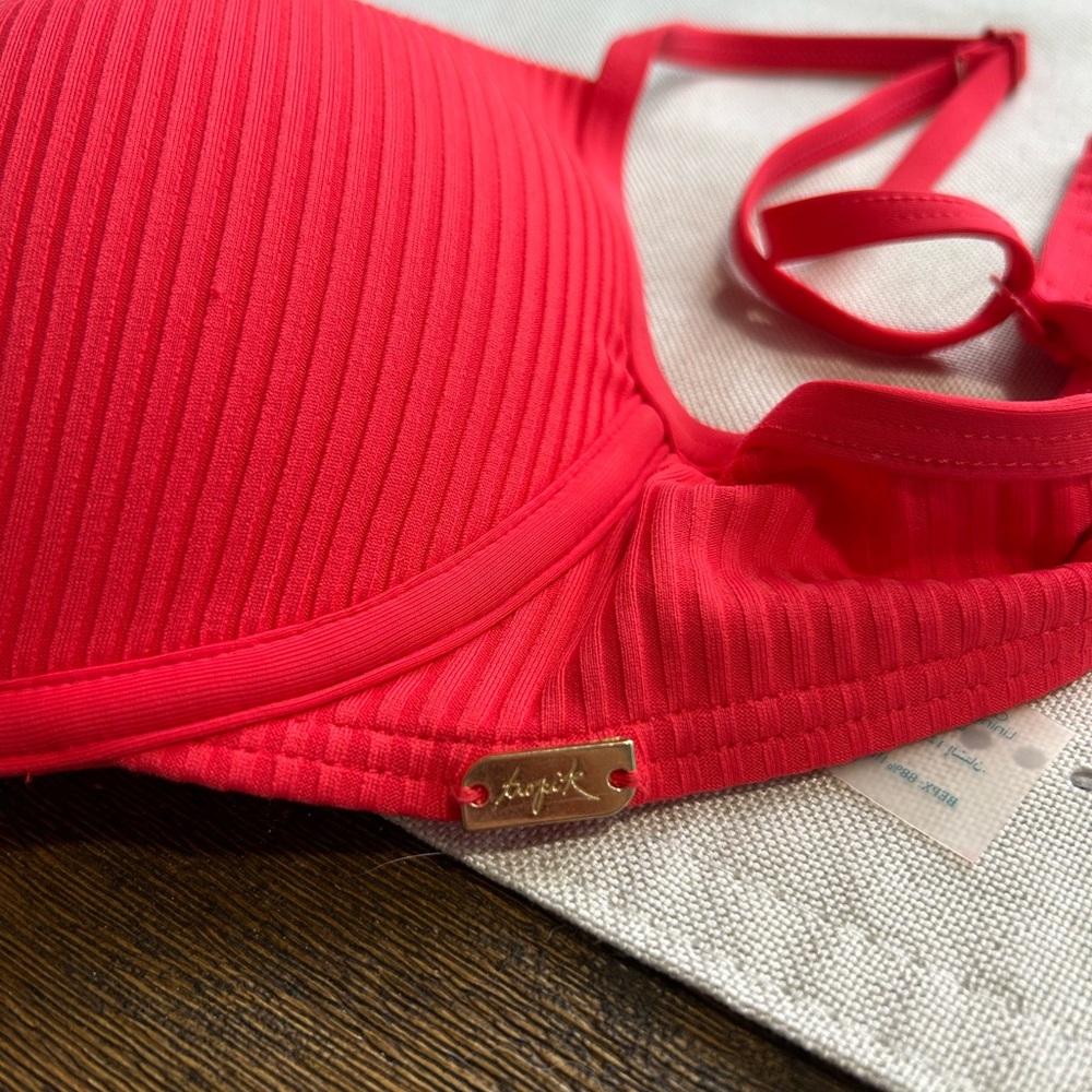 Playa Ribbed Push Up Bikini Top - Picture 2 of 6